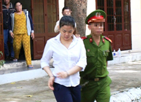 Trần Thị Hương tại cơ quan điều tra