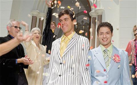 thời trang trong đám cưới đồng tính