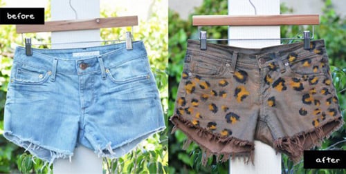 làm mới quần short jeans