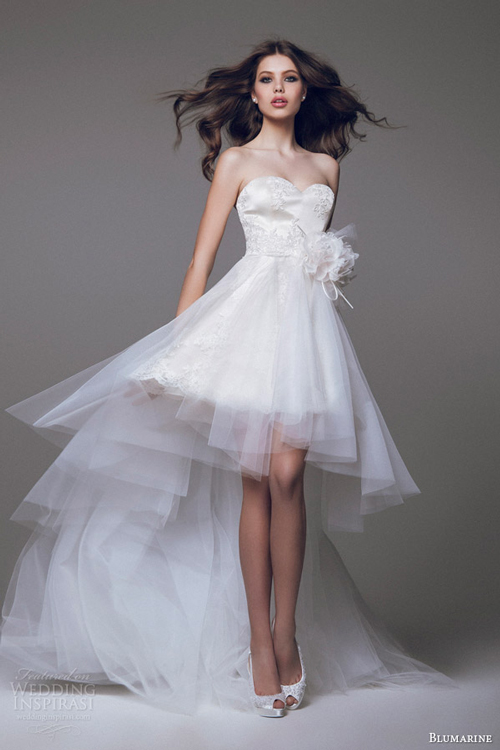 Short Wedding Dress Viva (20PS209) - Nicole Bridal