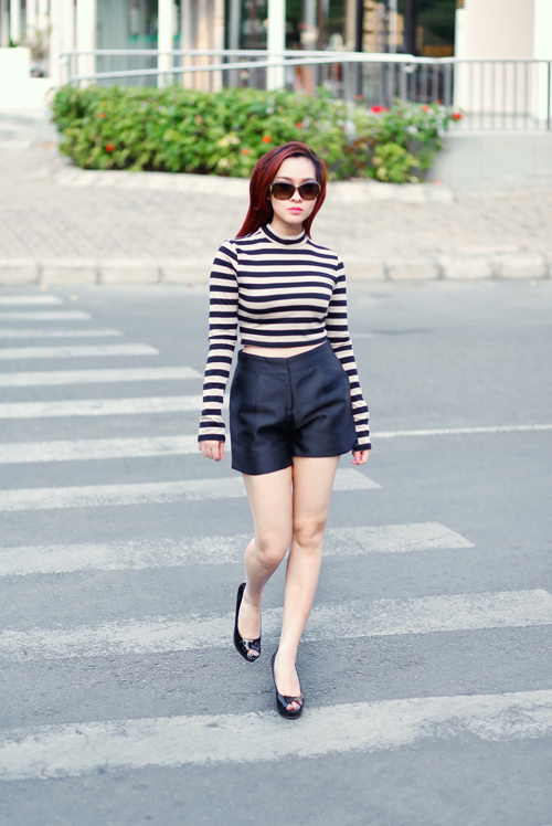 Thúy Nga trẻ trung với street style mùa hè