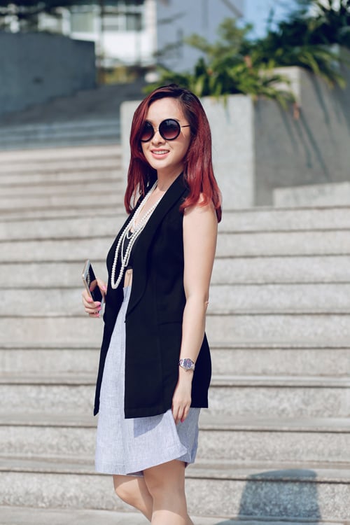 Thúy Nga trẻ trung với street style mùa hè