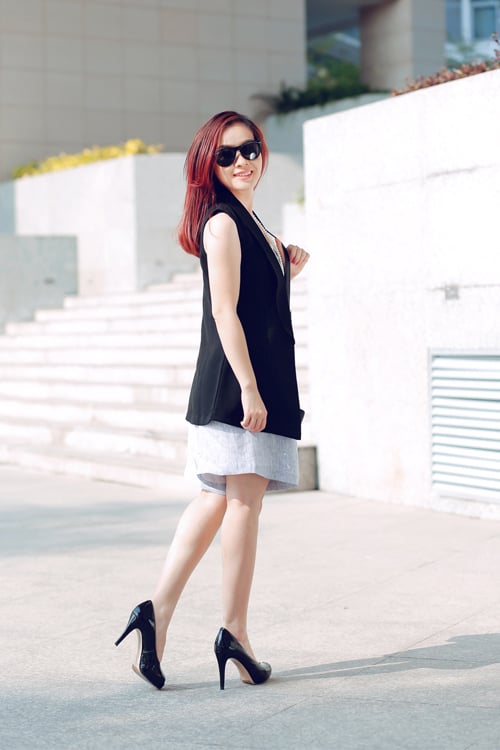 Thúy Nga trẻ trung với street style mùa hè