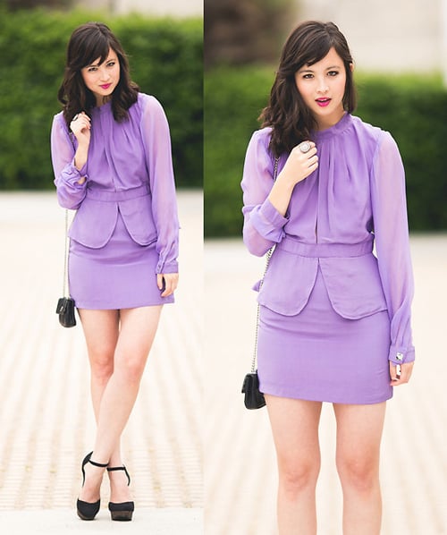 Tôn dáng nàng công sở với áo peplum trẻ trung thanh lịch