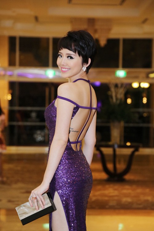 Váy dây mảnh giúp mỹ nhân Việt khoe trọn lưng trần