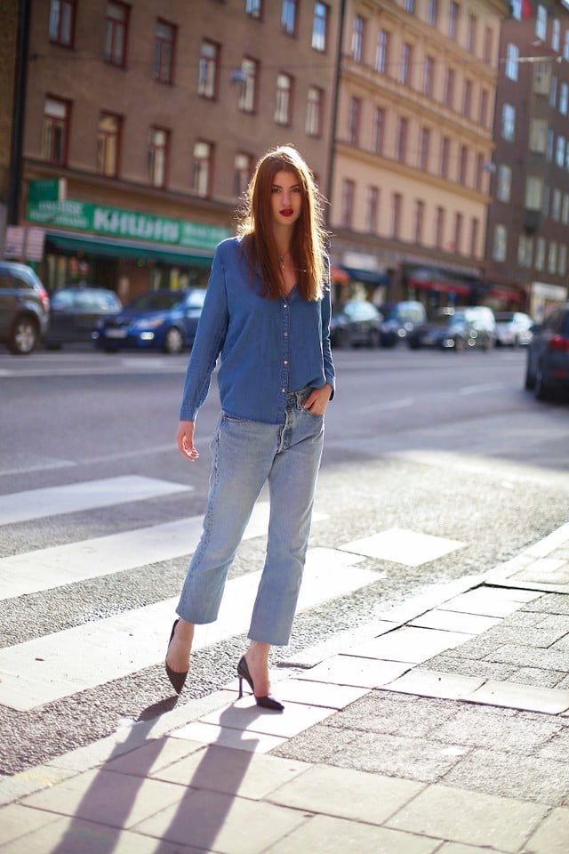 Bí quyết mặc denim on denim