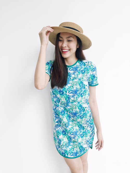 Sao Việt làm điệu với trang phục họa tiết