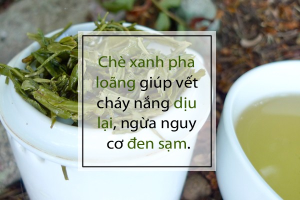 chữa da cháy nắng 