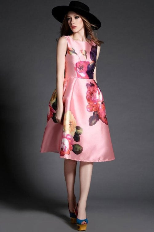 Ngắm các mỹ nhân quyến rũ trong váy họa tiết 3D  Nguồn hàng thời trang  quảng châu