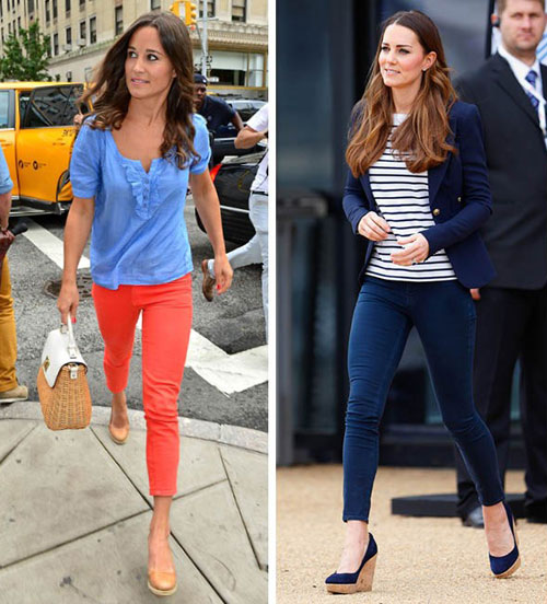 Kate Middleton và Pippa Middleton, bạn chọn gu thời trang nào
