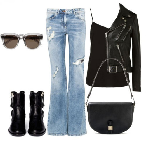 Xu hướng thời trang 2015: F5 phong cách với quần jeans ống loe 