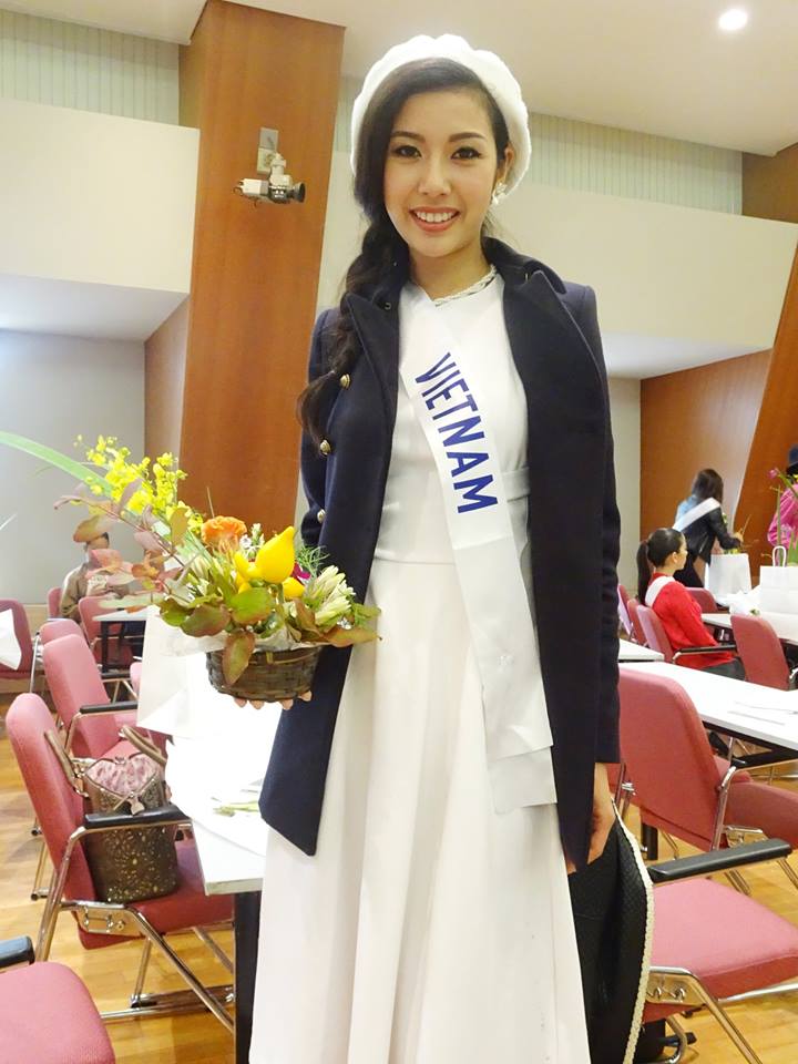 Thúy Vân khoe sắc cùng dàn người đẹp Hoa hậu Quốc tế
