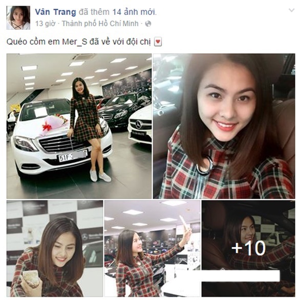 Cận cảnh siêu xe 3,5 tỉ của Vân Trang