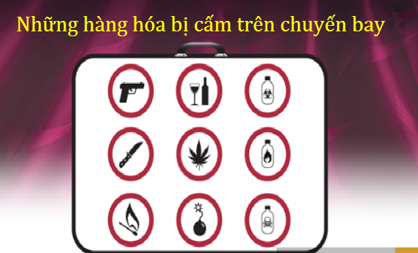 Những đồ vật tuyệt đối không được mang theo khi đi máy bay