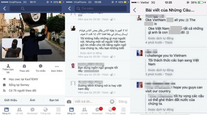 Thách thức phiến quân IS trên Facebook: Trò đua ngu xuẩn