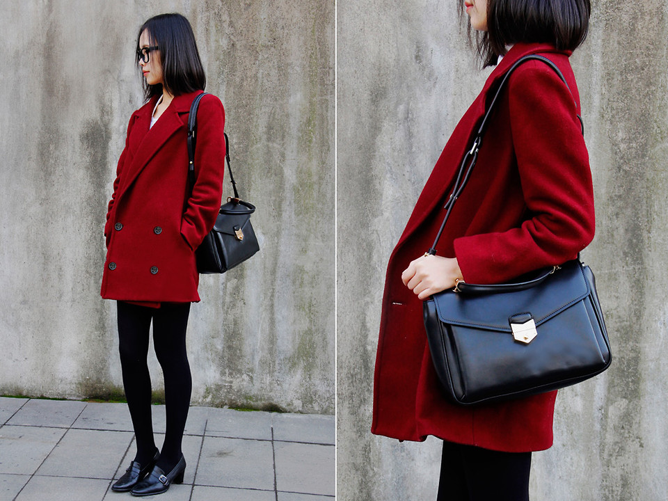 Thổi bừng mùa lạnh với áo khoác màu đỏ sành điệu