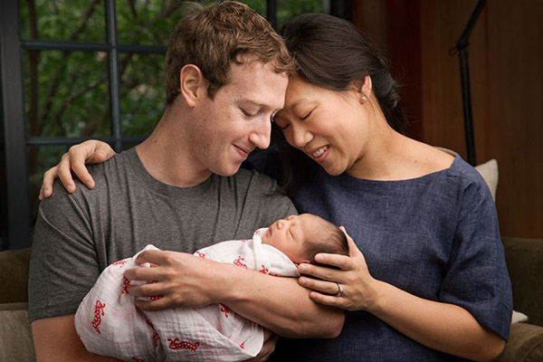 Tan chảy với tình cảm Mark Zuckerberg dành cho cô con gái bé bỏng 1