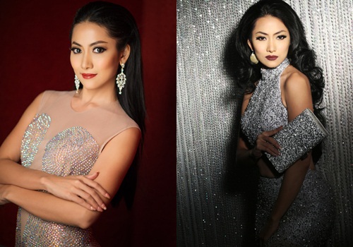 Hoa hậu Myanmar bất ngờ bị trượt ngã tại Bán kết HHHV 2015