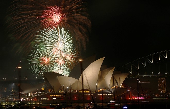 Những màn pháo hoa đầu tiên đón chào năm mới 2016 trên thế giới 1
