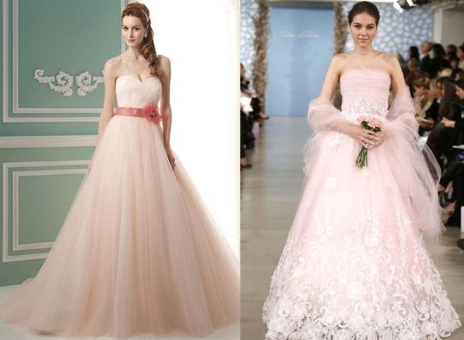 Chọn váy cưới sắc màu nổi bật cho cô dâu cá tính 