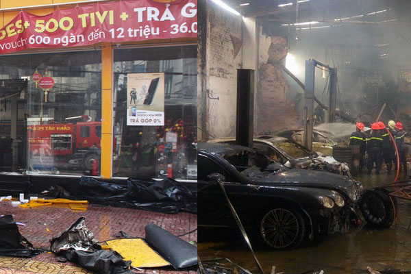 Cháy gara ôtô ở TP Hồ Chí Minh, thiệt hại hàng chục tỷ