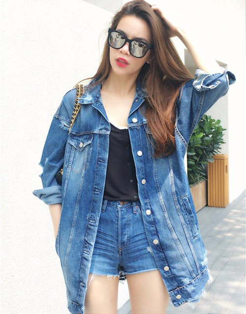 Mỹ nhân Việt chuộng mốt denim cổ điển đầu hè