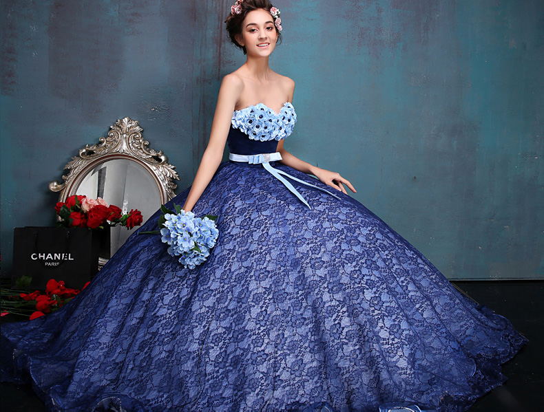 Top 5 mẫu váy cưới màu xanh đẹp nhất dành cho cô dâu - CELEB JEWELRY