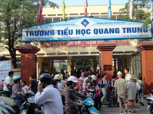 Sự việc xảy ra tại trưởng tiểu học Quang Trung, quận Đống Đa, TP.Hà Nội.