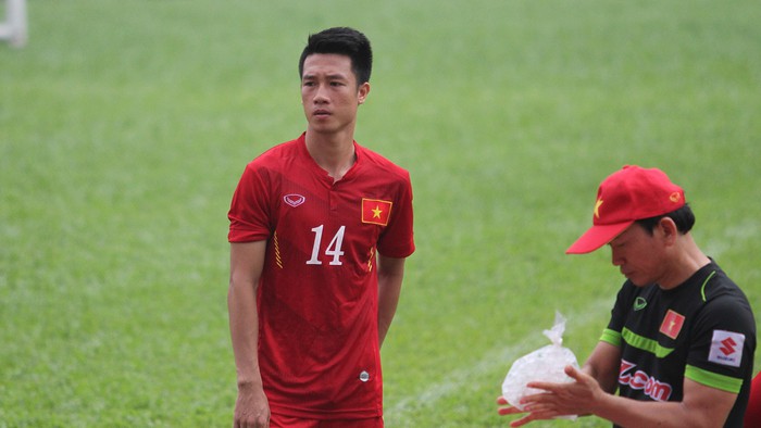 Cầu thủ Huy Hùng - ngươi mở tỷ số cho Việt Nam.