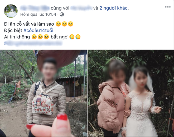 Cô dâu 14 tuổi ở Sơn La xây xôn xao. (Ảnh chụp màn hình).