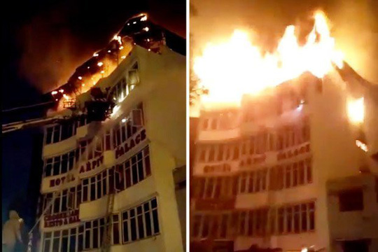 Khách sạn nơi xảy ra hỏa hoạn.