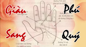 Xoè bàn tay rồi đếm đường chỉ tay: Thấy có dấu hiệu này thì xin chúc mừng, thần Tài đang đứng ngay cạnh bạn