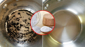 Bỏ 1 nắm muối vào nồi cháy khét và ngồi đợi, đúng 5 phút sau sẽ thấy ngay kết quả bất ngờ