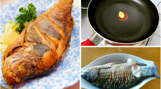 Bỏ thứ này vào chảo rồi rán cá, đảm bảo cá giòn tan- không nát, không sợ bắn dầu khi nấu