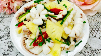 Mẹo làm món mực xào dứa chua ngọt thơm ngon đậm đà, ăn một lần là nhớ mãi