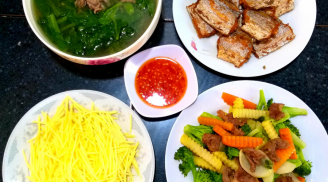 Gợi ý mâm cơm đơn giản, bà nội trợ khỏi lo hôm nay ăn gì