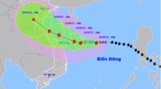 Bão số 5 giật cấp 12 đang tiến về quần đảo Hoàng Sa, gây mưa lớn diện rộng