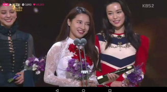 Nhã Phương lại bị chê 'tả tơi' vì điều này khi nhận giải tại Hàn Quốc