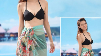 Cách quấn khăn đi biển cực độc cho các bạn gái