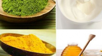 Hai loại mặt nạ thần kì dưỡng trắng, làm mịn da từ tinh nghệ và trà xanh