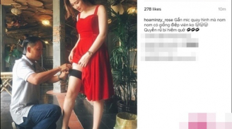 SỐC: Hòa Minzy vô tư vén váy, đồng nghiệp nam 'đụng' vào chỗ nhaỵ cảm
