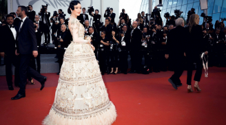 Lý Nhã Kỳ diện váy 'quả chuông' trong suốt tại ngày cuối Cannes 2017