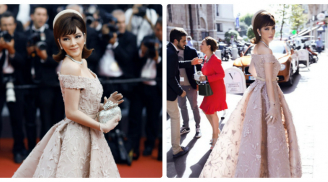 Sau bộ đầm chuông, Lý Nhã Kỳ tiếp tục gây choáng ngày cuối ở Cannes