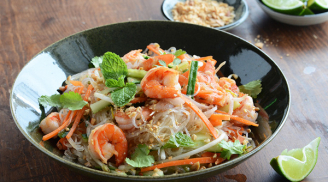 Gỏi tôm thái chua cay ngon tuyệt cú mèo