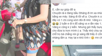 Lên mạng than vãn làm xe ôm không công cho chị hàng xóm, mẹ bầu khiến '500 chị em' tranh cãi nảy lửa