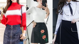 Gợi ý những kiểu mix đồ với chân váy đẹp miễn chê cho mùa đông 2017