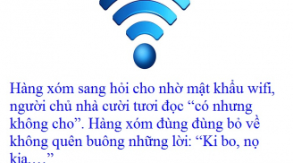 Cười 'không nhặt được mồm' với những mật khẩu wifi khó đỡ