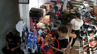 Clip: 'Nữ quái' vờ mua đồ rồi trộm điện thoại nhanh như chớp trong cửa hàng giày
