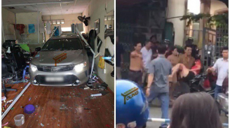Đạp nhầm chân ga, ô tô lao thẳng vào cửa hàng cắt tóc gây náo loạn khiến một phụ nữ nguy kịch