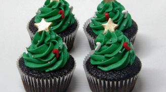 Noel 2018: Cách làm bánh cupcake hình cây thông noel đẹp, đơn giản, ngon nhất